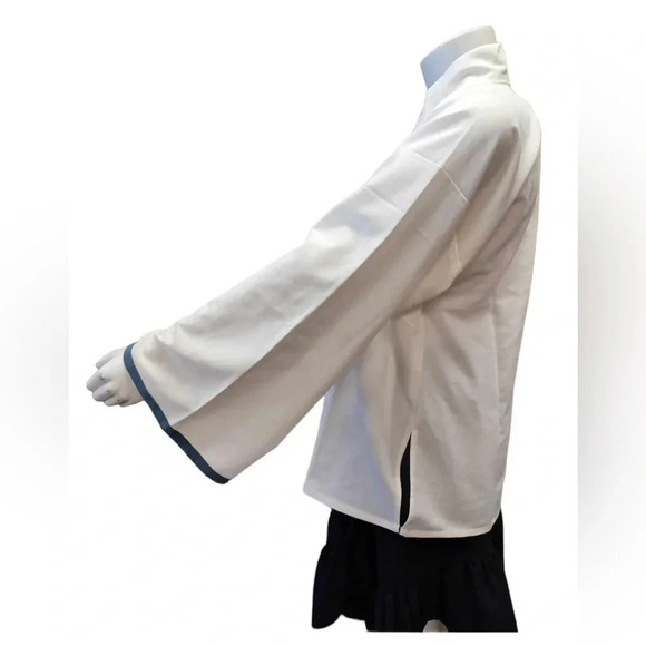 Kimono Ivory Long  Sleeve Shirt Size XL - Picture 5 of 12